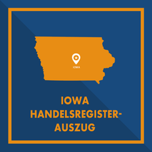 Laden Sie das Bild in den Galerie-Viewer, Iowa: Handelsregisterauszug (Certificate of Existence)