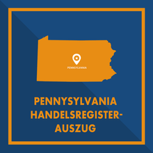 Laden Sie das Bild in den Galerie-Viewer, Pennsylvania: Handelsregisterauszug (Subsistence Certificate)