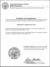 Laden Sie das Bild in den Galerie-Viewer, Arkansas: Handelsregisterauszug (Certificate of Good Standing)