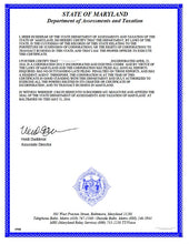 Laden Sie das Bild in den Galerie-Viewer, Maryland: Handelsregisterauszug (Certificate of Good Standing)