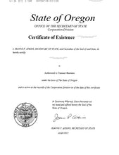 Laden Sie das Bild in den Galerie-Viewer, Oregon: Handelsregisterauszug (Certificate of Existence)