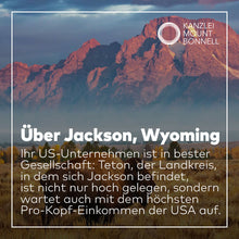 Laden Sie das Bild in den Galerie-Viewer, Wyoming LLC