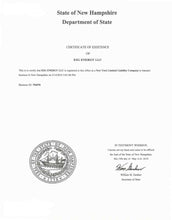 Laden Sie das Bild in den Galerie-Viewer, New Hampshire: Handelsregisterauszug (Certificate of Good Standing)