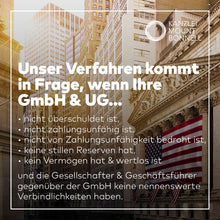 Laden Sie das Bild in den Galerie-Viewer, Löschung Ihrer GmbH & UG in 4-6 Wochen durch grenzüberschreitende Verschmelzung mit einer US-Corporation