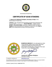 Laden Sie das Bild in den Galerie-Viewer, Puerto Rico: Handelsregisterauszug (Certificate of Good Standing)