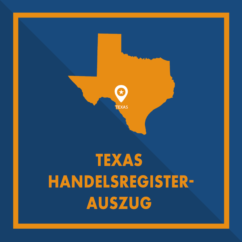 Texas: Handelsregisterauszug (Certificate of Fact)