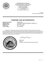 Laden Sie das Bild in den Galerie-Viewer, Utah: Handelsregisterauszug (Certificate of Existence)