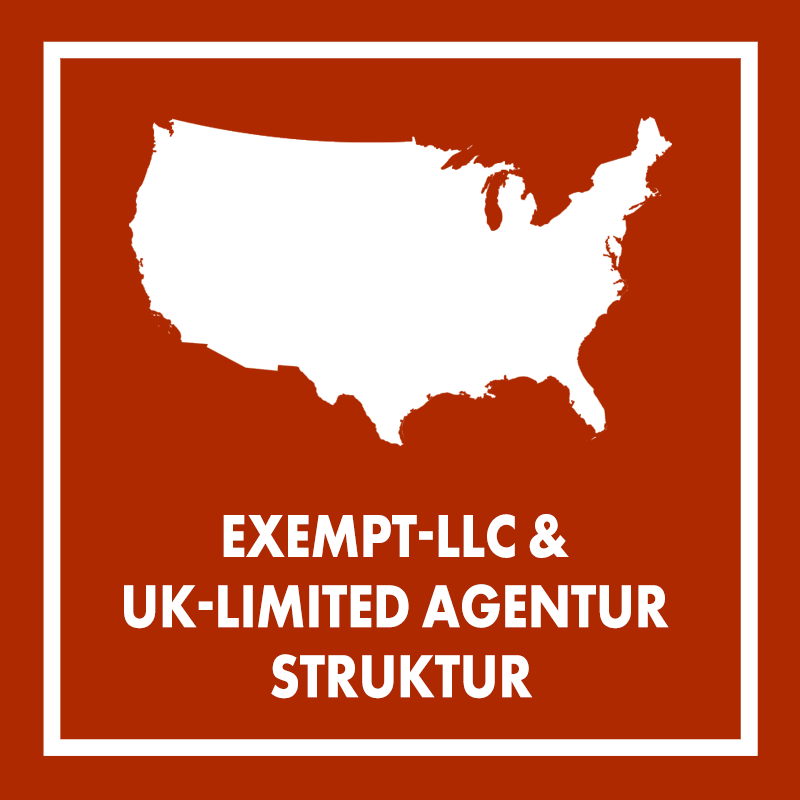 Exempt-LLC & UK-Limited Agentur Struktur