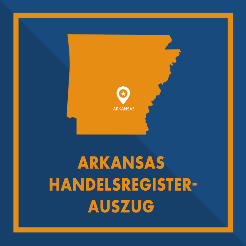 Arkansas: Handelsregisterauszug (Certificate of Good Standing)