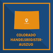 Laden Sie das Bild in den Galerie-Viewer, Colorado: Handelsregisterauszug (Certificate of Good Standing)
