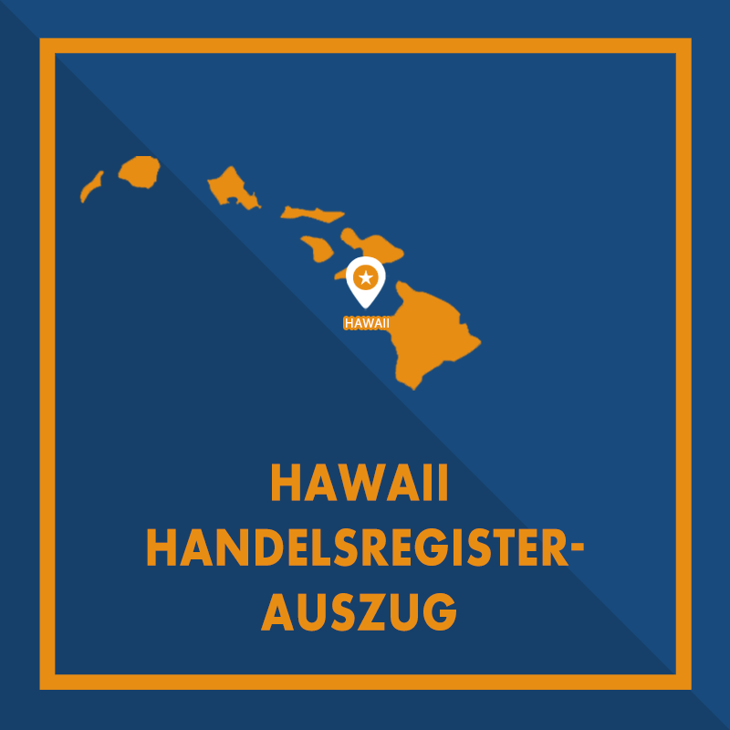 Hawaii: Handelsregisterauszug (Certificate of Compliance)