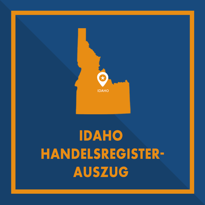 Idaho: Handelsregisterauszug (Certificate of Existence)