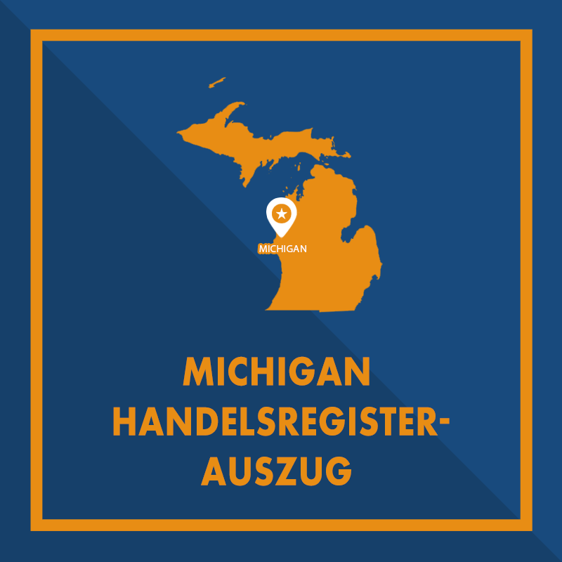 Michigan: Handelsregisterauszug (Certificate of Good Standing)