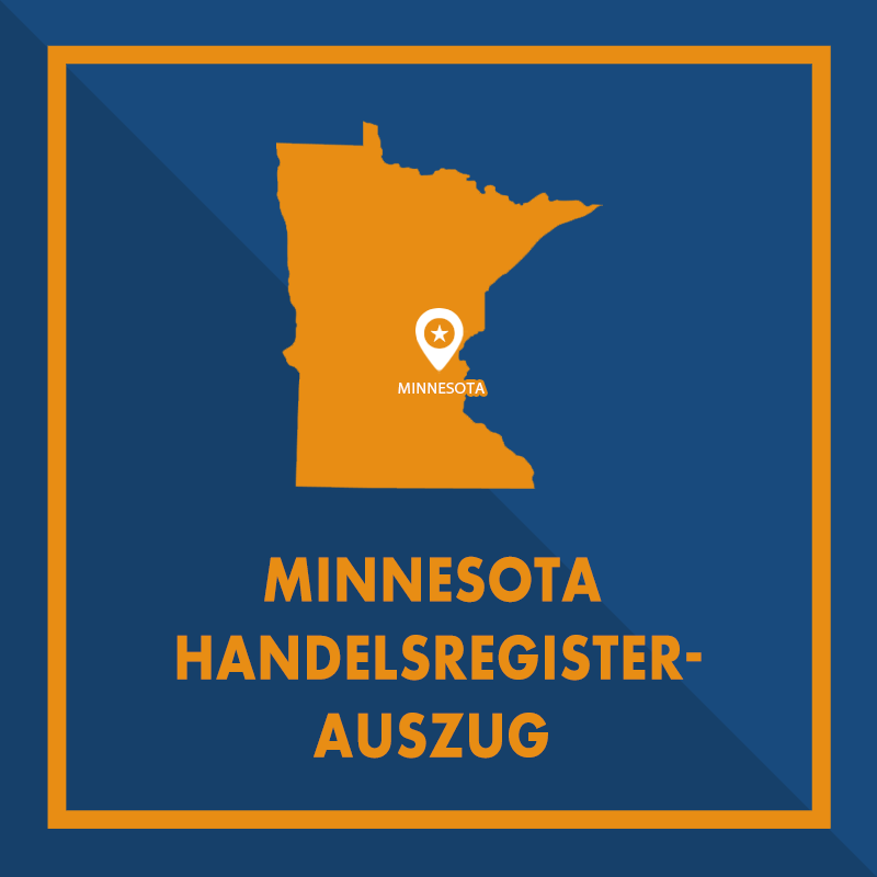 Minnesota: Handelsregisterauszug (Certificate of Good Standing)