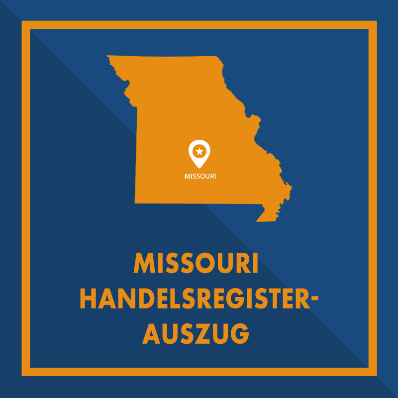 Missouri: Handelsregisterauszug (Certificate of Good Standing)