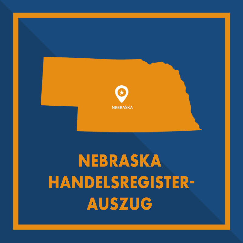 Nebraska: Handelsregisterauszug (Certificate of Good Standing)