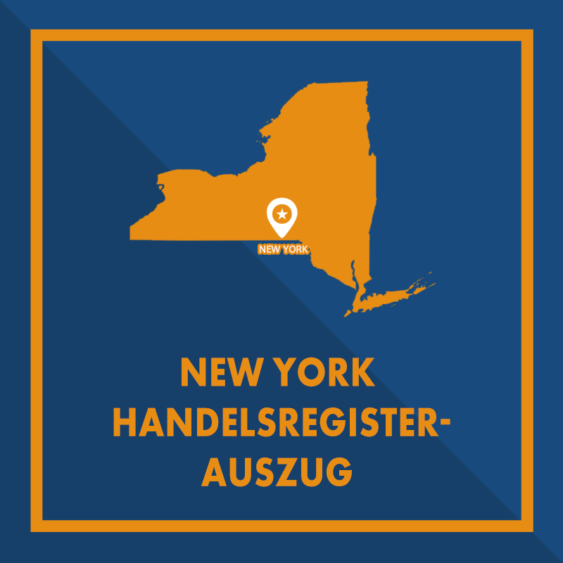 New York: Handelsregisterauszug (Certificate of Status)