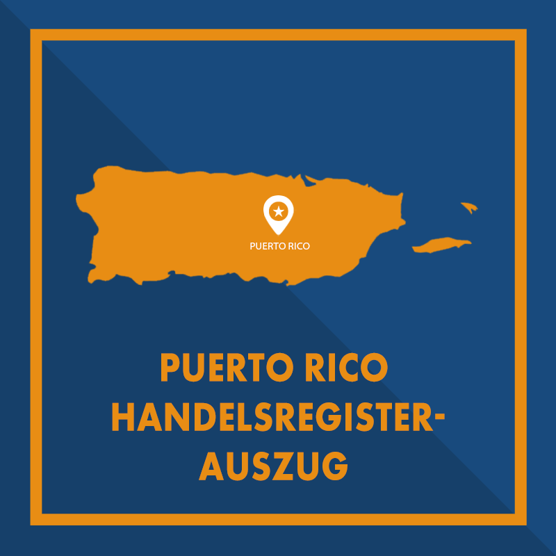 Puerto Rico: Handelsregisterauszug (Certificate of Good Standing)