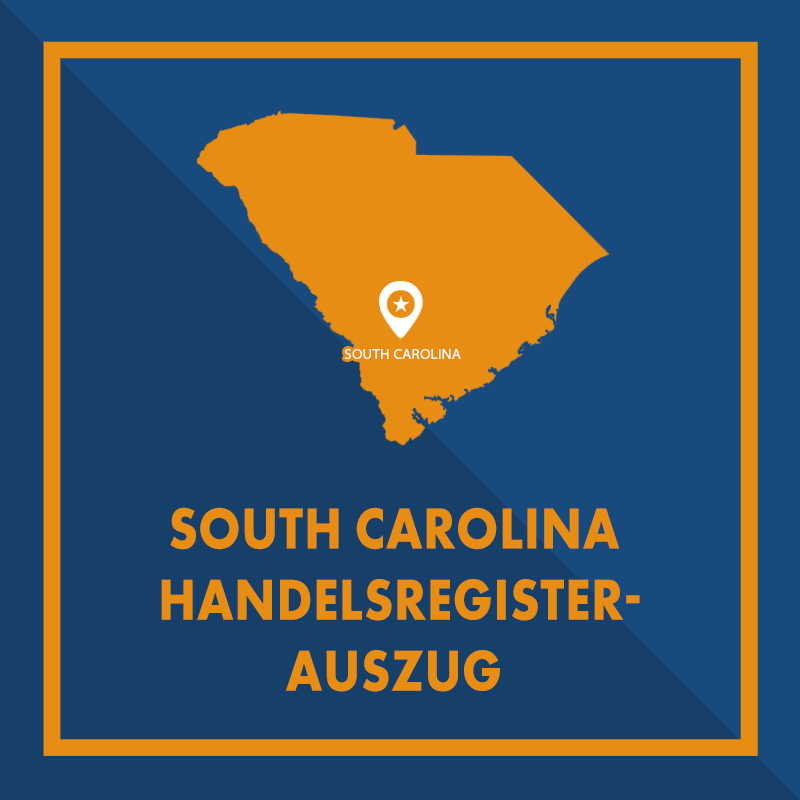South Carolina: Handelsregisterauszug (Certificate of Existence)