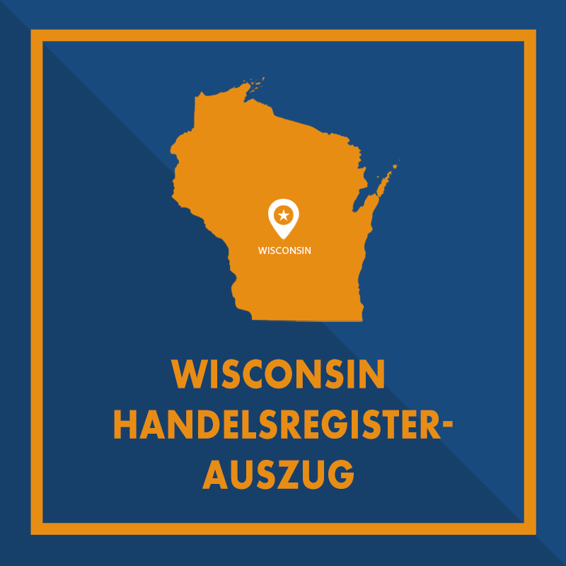 Wisconsin: Handelsregisterauszug (Certificate of Status)