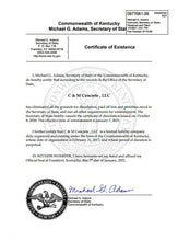 Laden Sie das Bild in den Galerie-Viewer, Kentucky: Handelsregisterauszug (Certificate of Existence or Authorization)
