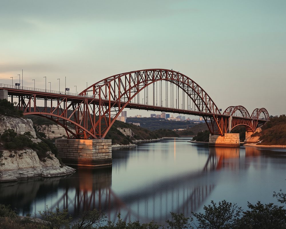 Pennybacker Bridge &uuml;ber den Lake Austin