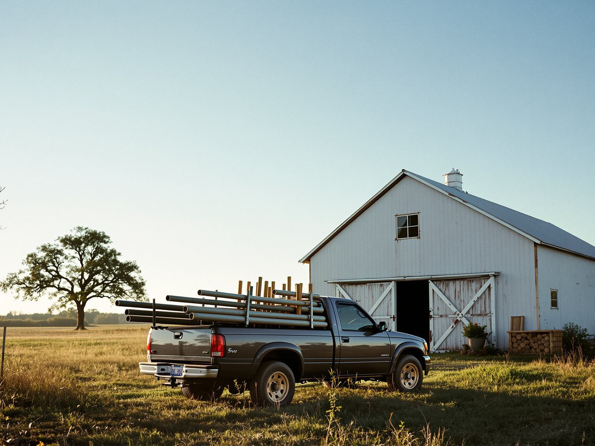Eiche auf einer Ranch in Bastrop County, Texas