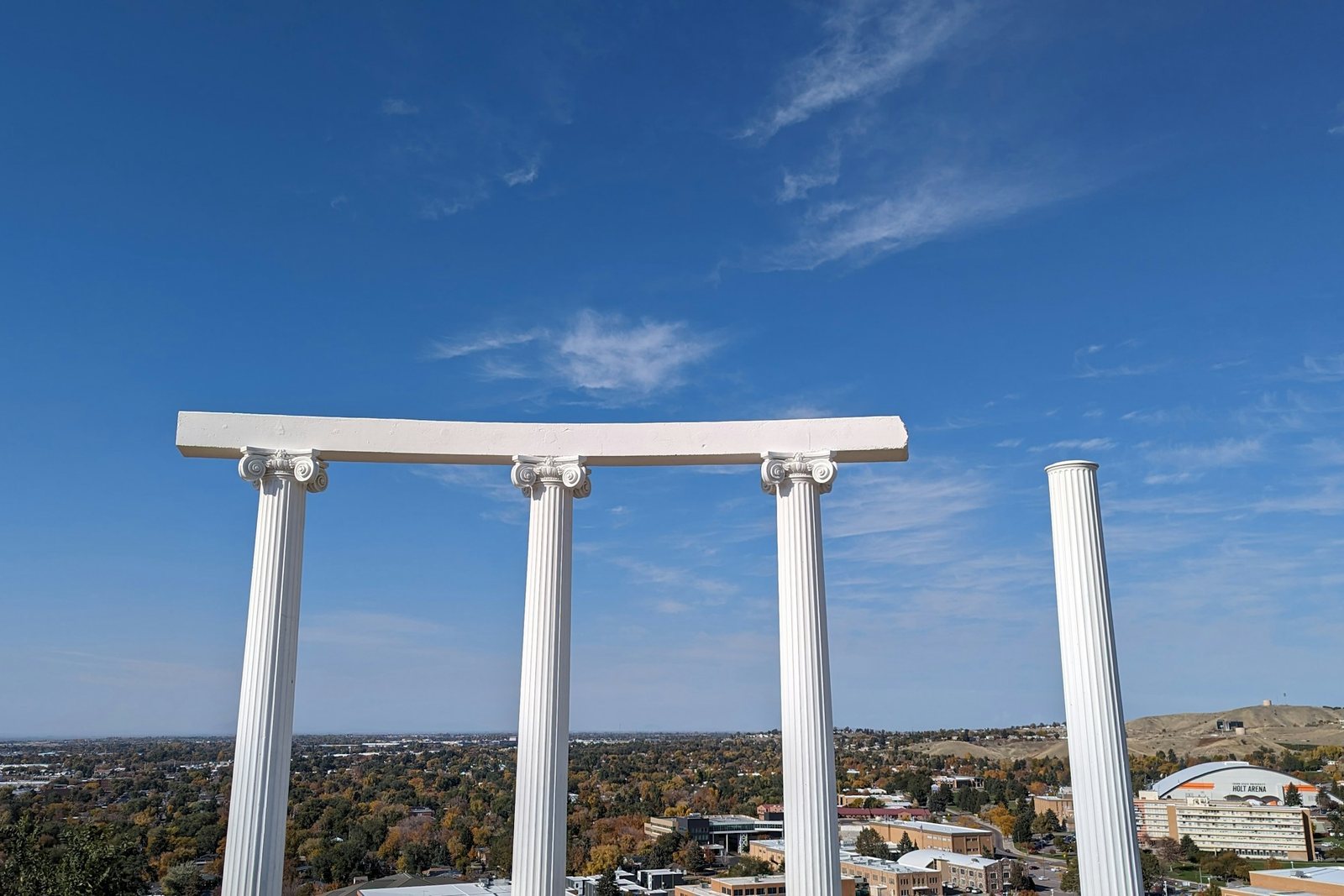 Blick vom Campus der Idaho State University über Pocatello